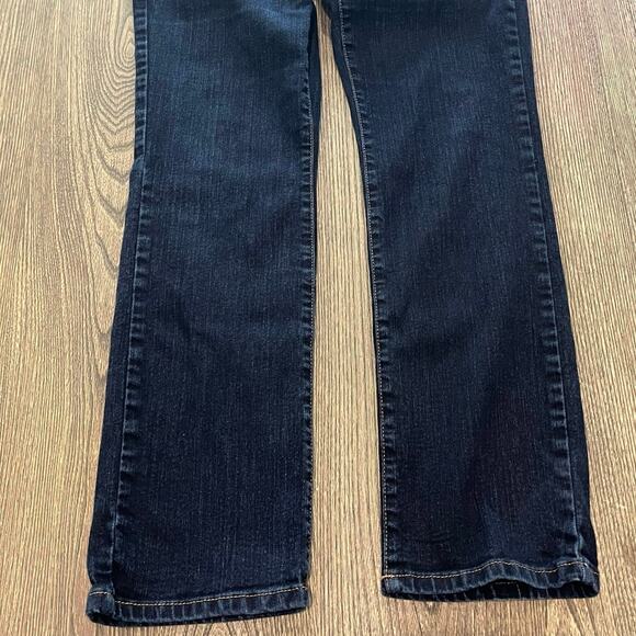 Bandolino Caroline Slim Straight Leg Jeans Denim Stretch Dark Wash Blue Size 6 - Picture 3 of 11